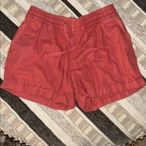 Old Navy Women's Drawstring Lounge Shorts - Rust Red